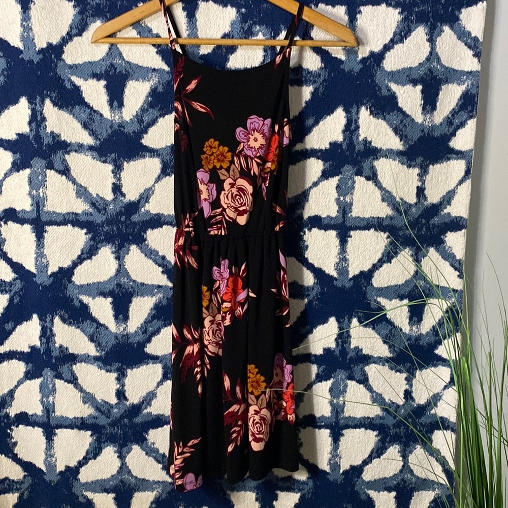 LDLA floral stretchy strapy back Dress